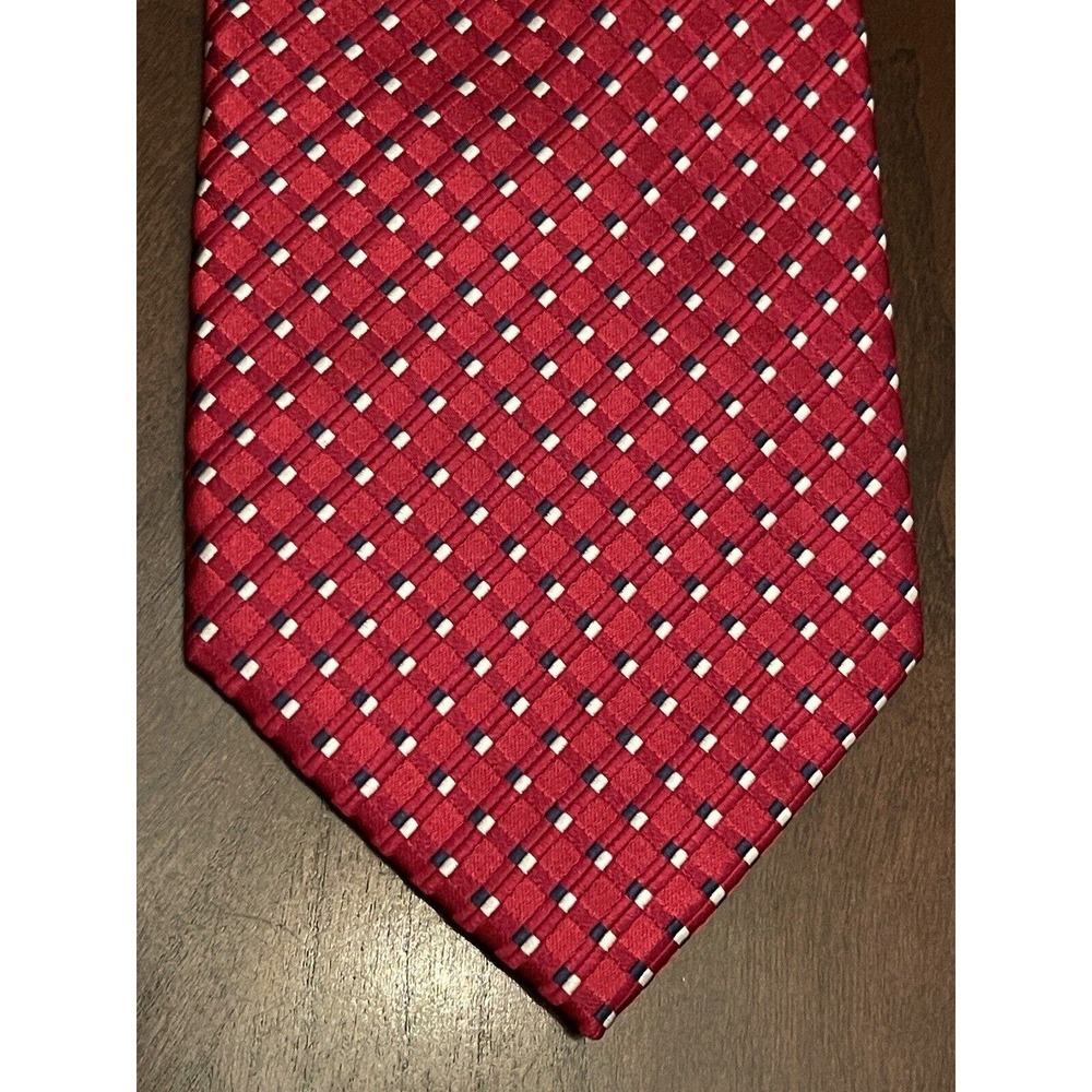 Palatina Red Blue 100% Silk Men’s Neck Tie Made In China